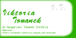 viktoria tomanek business card