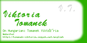 viktoria tomanek business card